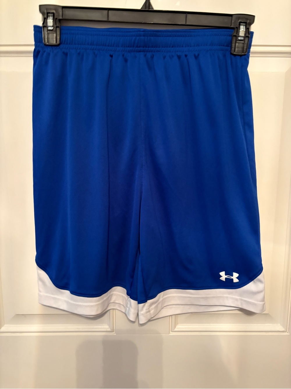 Under Armour Royal Blue Athletic Shorts with White Trim